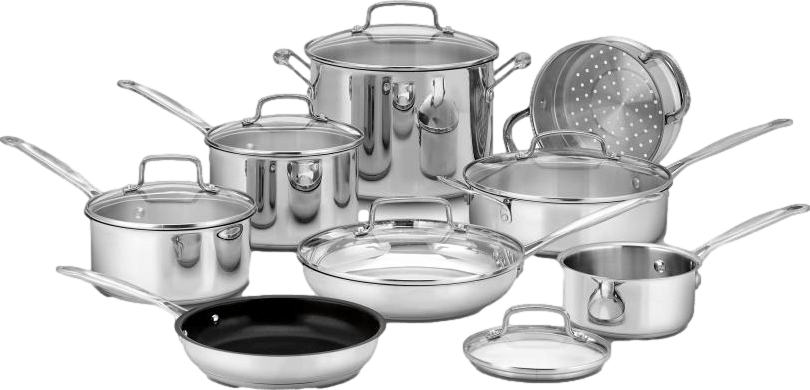 Cuisinart 11-Piece Smartnest Stainless Steel Cookware Set