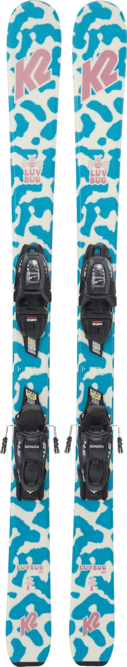 K2 Luv Bug Jr Skis + Marker FDT 4.5 Bindings · Girls' · 2024 · 88 cm