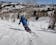 Skiing off-piste in the spring at Powder mountain.
