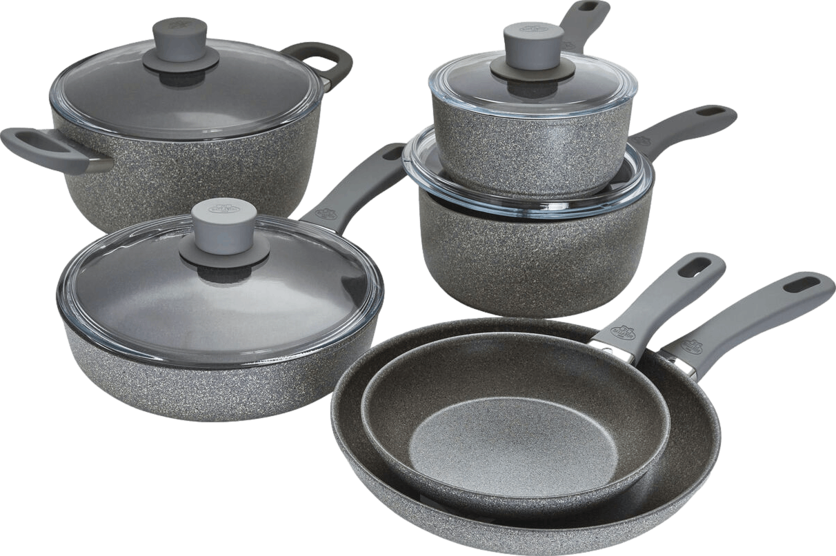 12-Piece SmartNest Non-Stick Aluminum Cookware Set