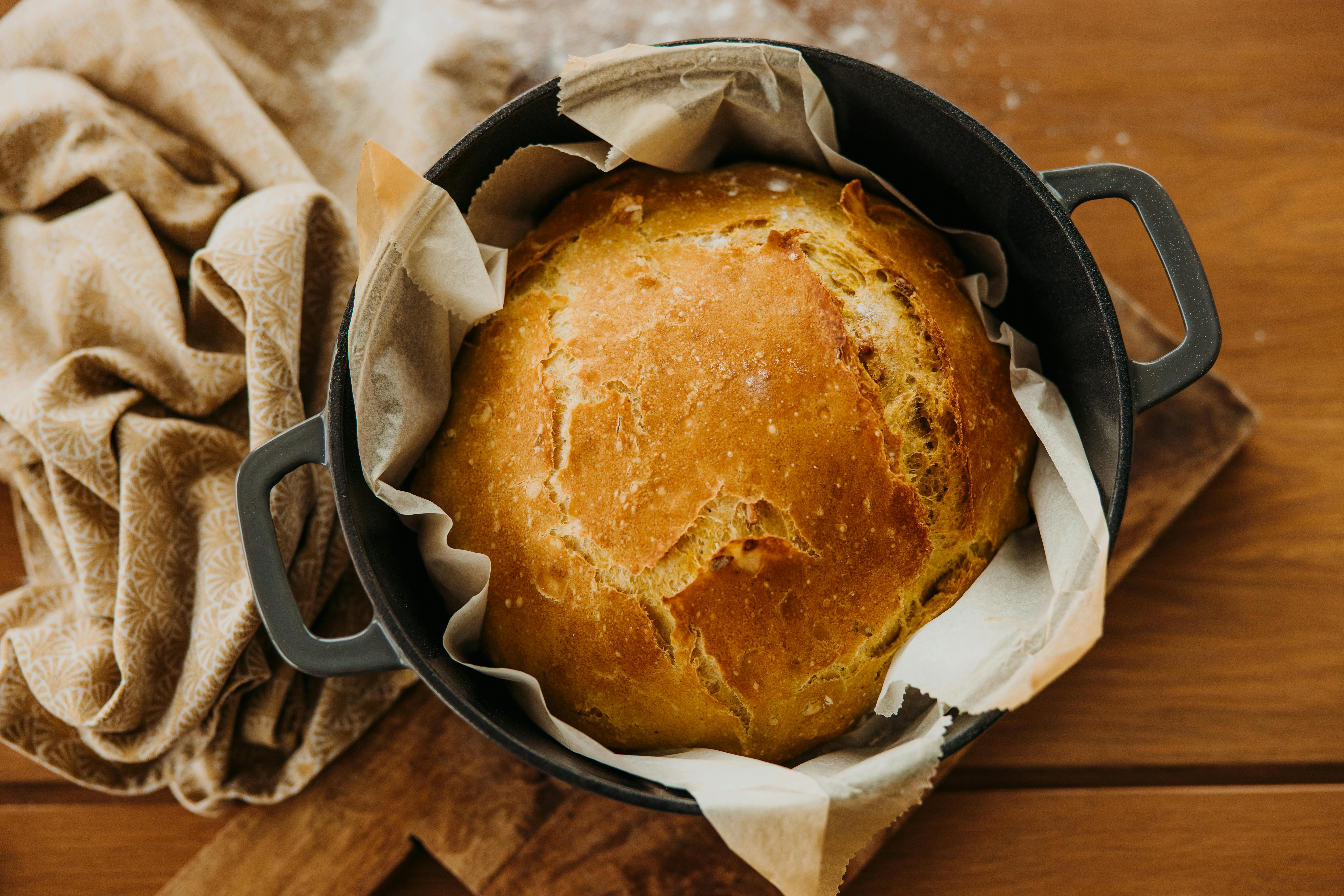 Le Creuset - We can't help it that bread is one of our favorite foods!  We're resolving to cook at home more this month, and bread is where we're  starting:  Join