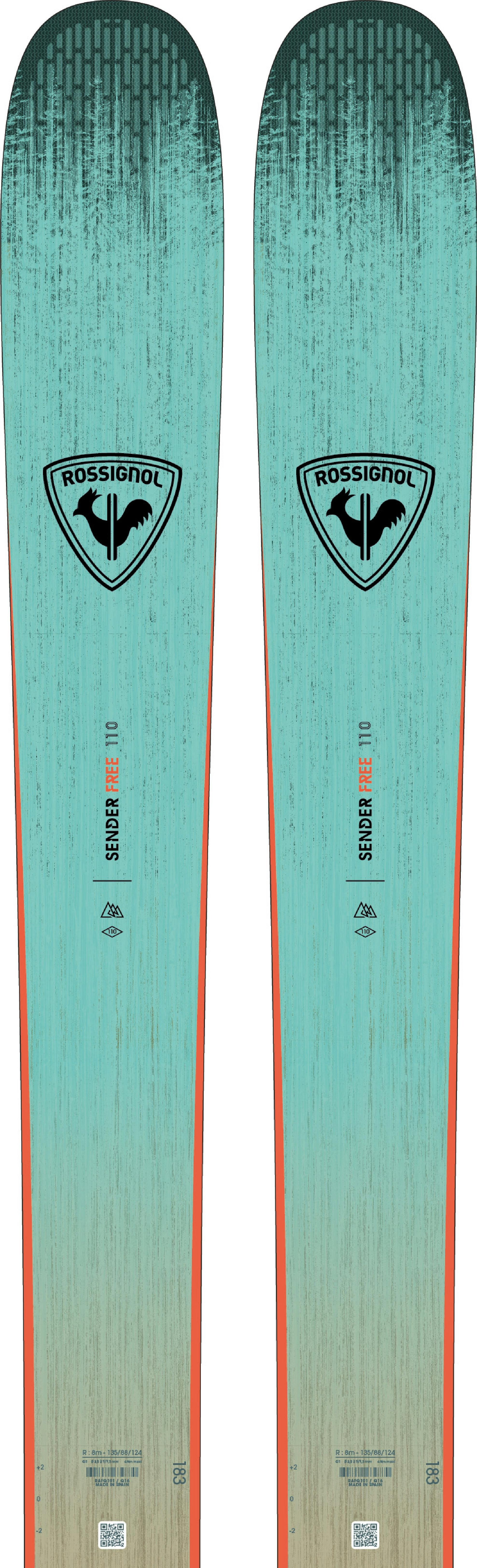 Rossignol Sender Free 110 Skis · 2025