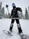 Expert is standing strapped to board wearing  Burton Escapade Re:Flex Snowboard Bindings