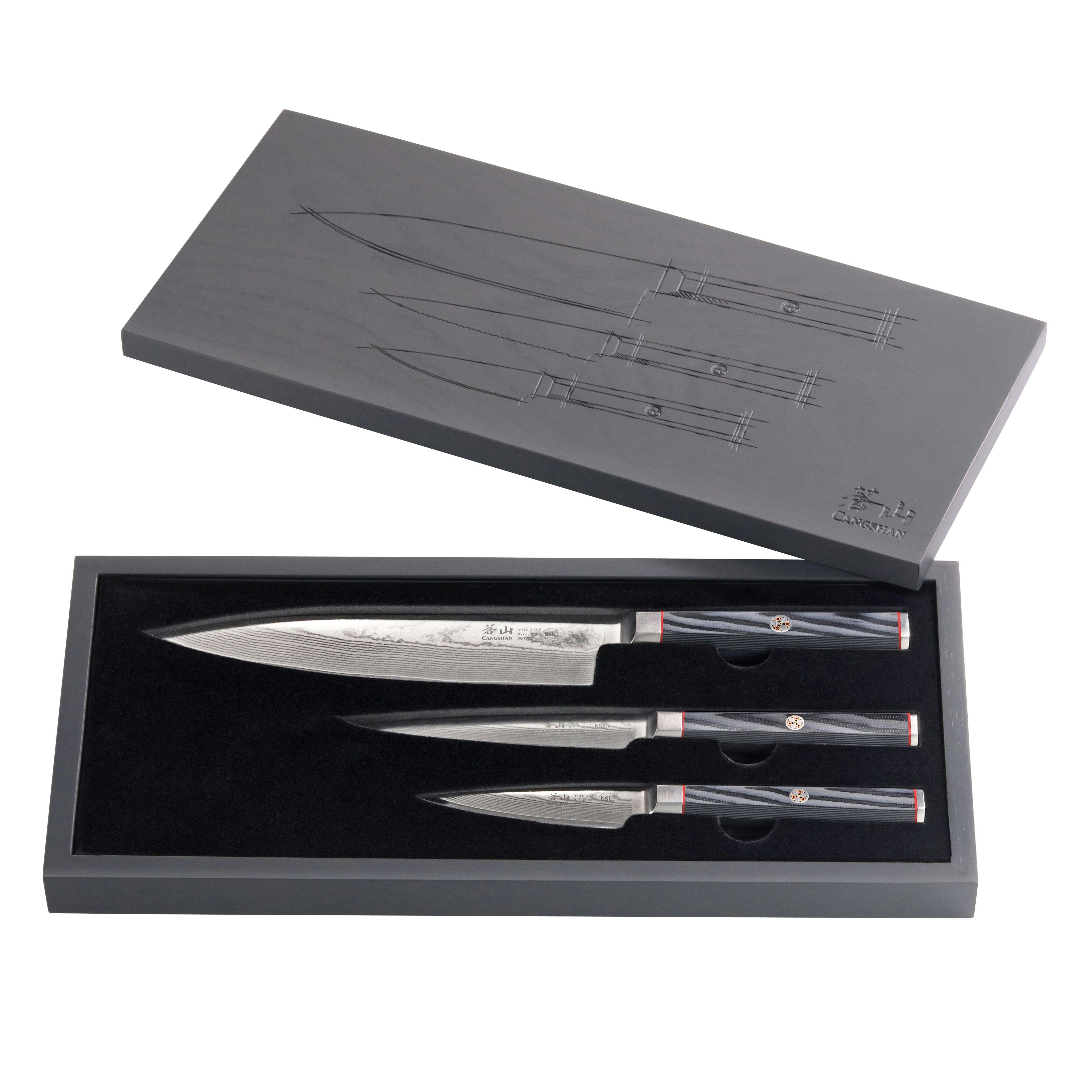 Cangshan Helena Series 3-Piece Starter Set - Black