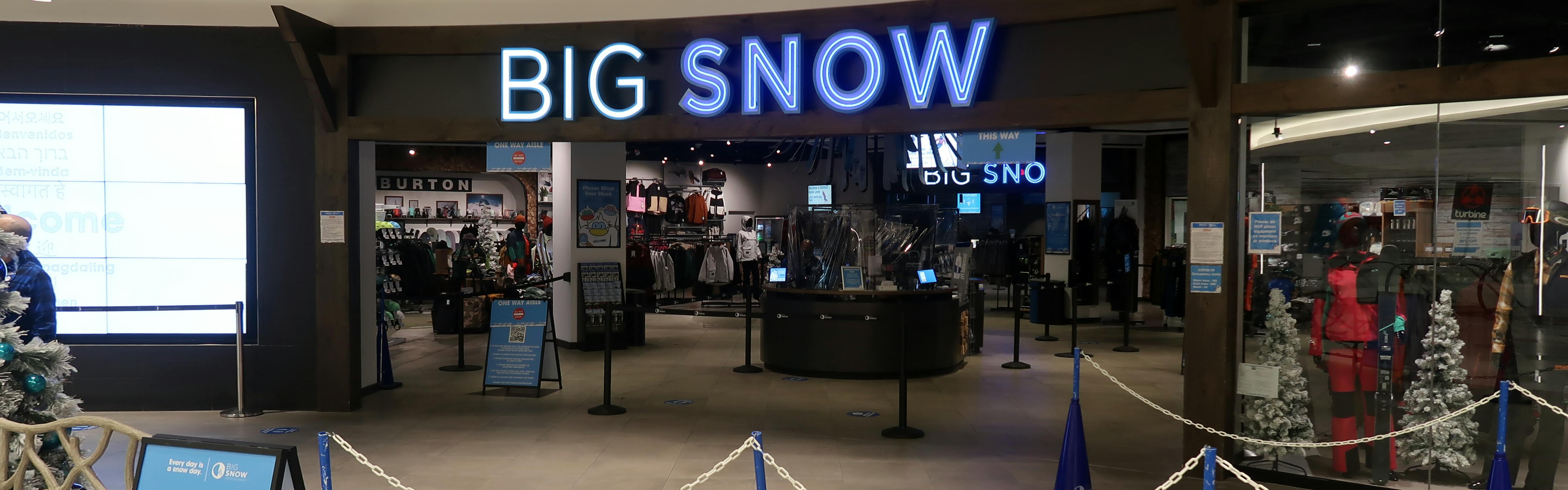 Indoor View of the entrance of Big Snow American Dream. 